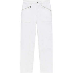 Mint Velvet White Sculpting Slim Biker Detail Jeans